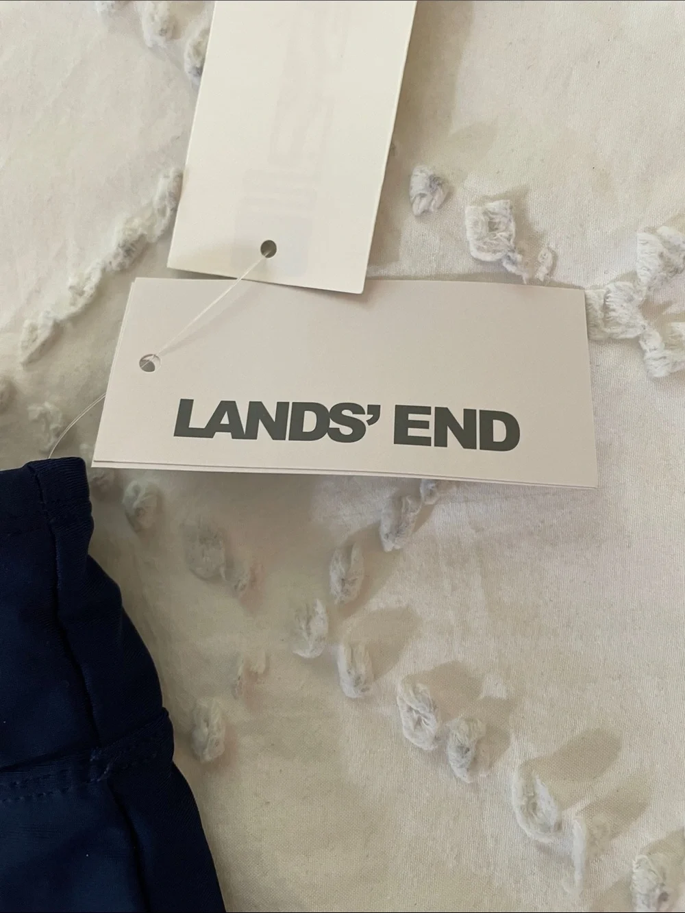 Lands' End High-Waist Bikini Bottoms - Navy Blue